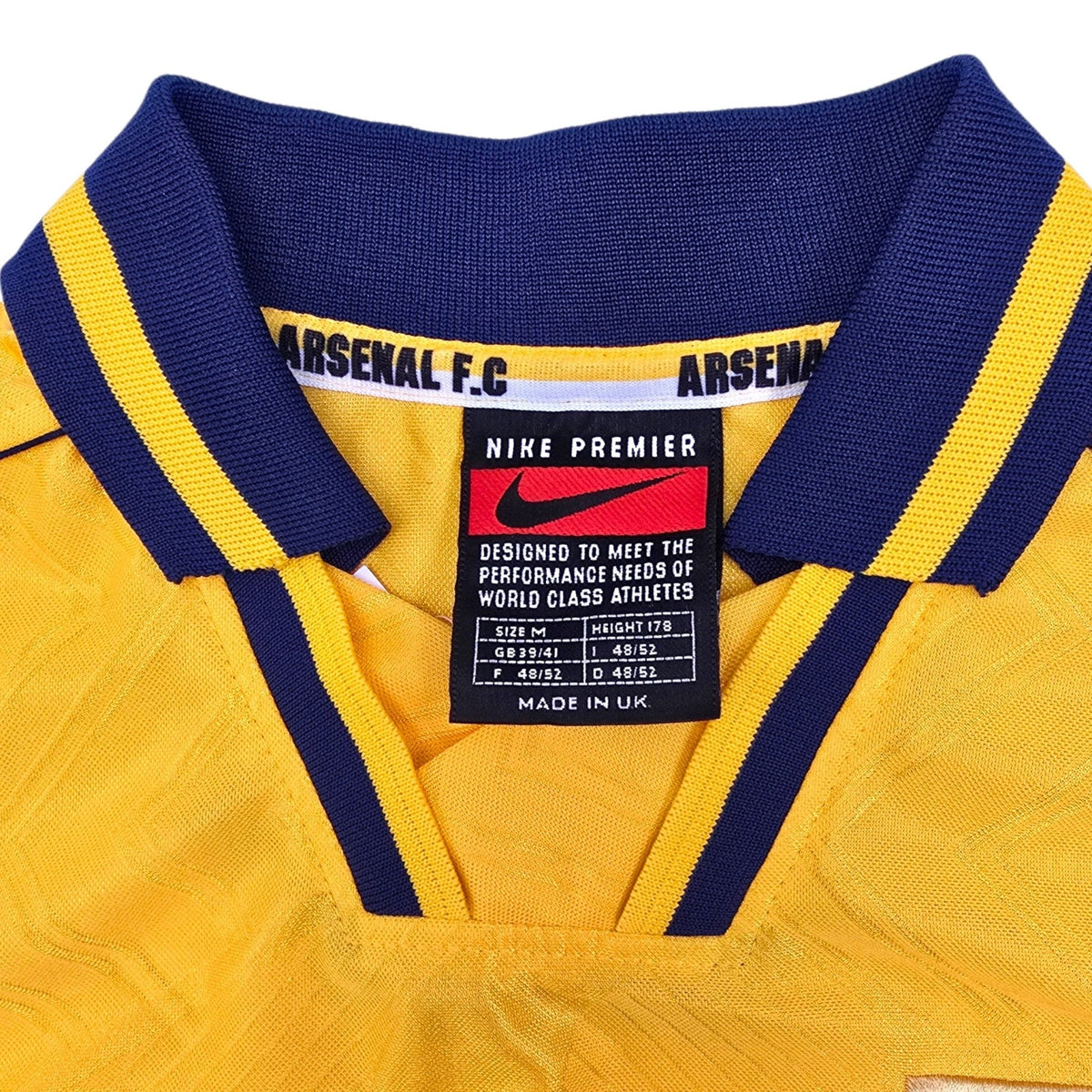 1996/97 Arsenal Away Football Shirt (M) Nike #9 Merson