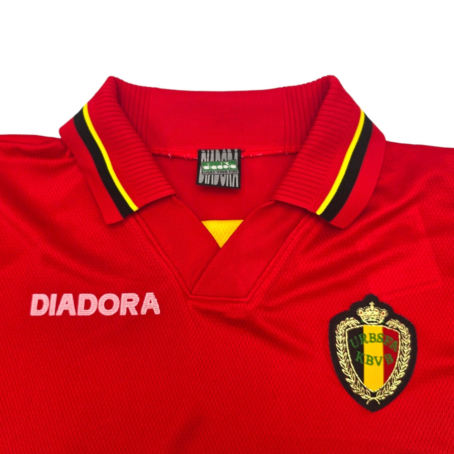 1996/97 Belgium Home Football Shirt (M) Diadora