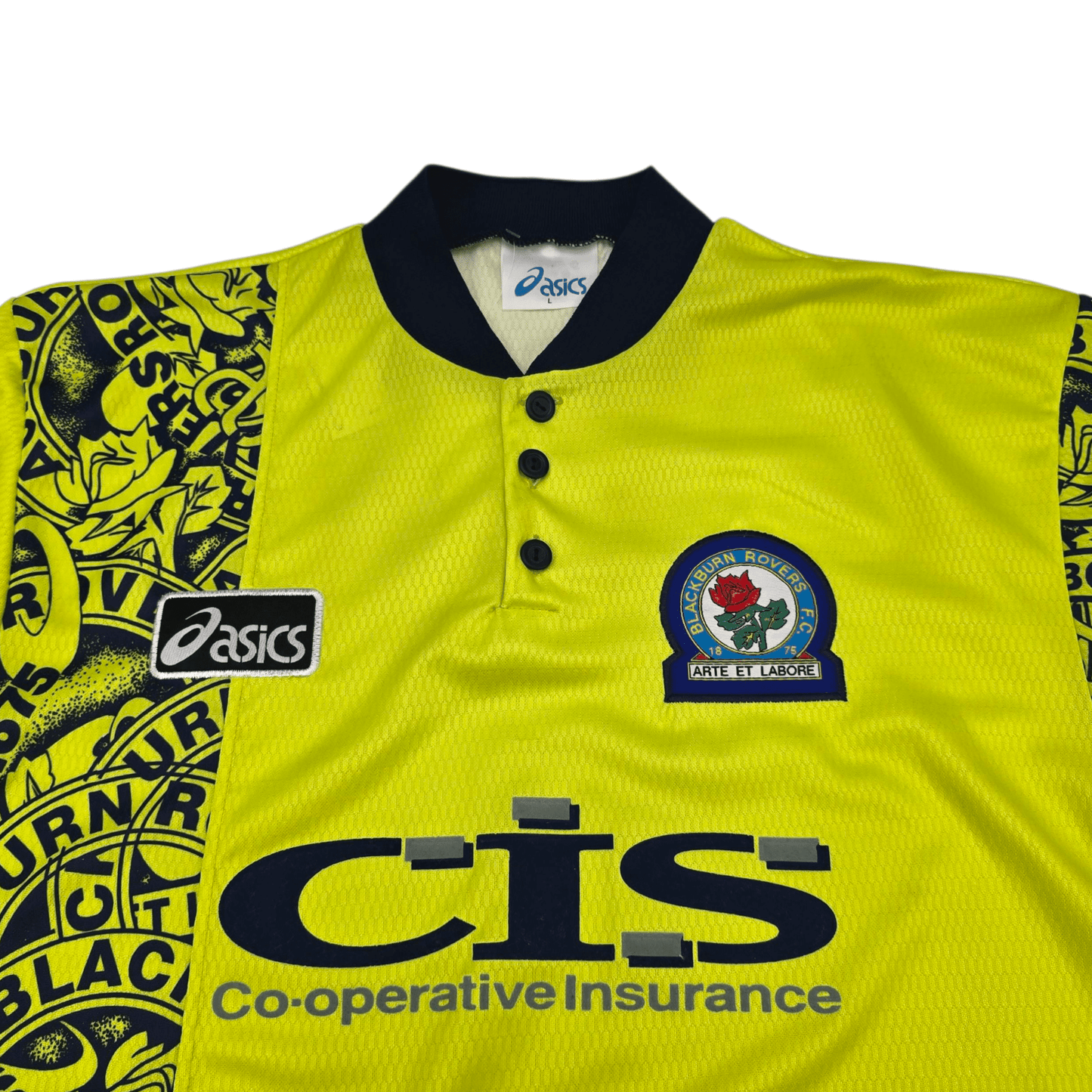1996/97 Blackburn Rovers Away Football Shirt (L) Asics