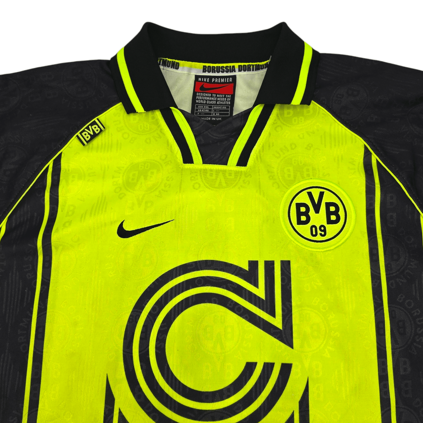 1996/97 Dortmund Home Football Shirt (2XL) Nike #10 Moller (UCL)