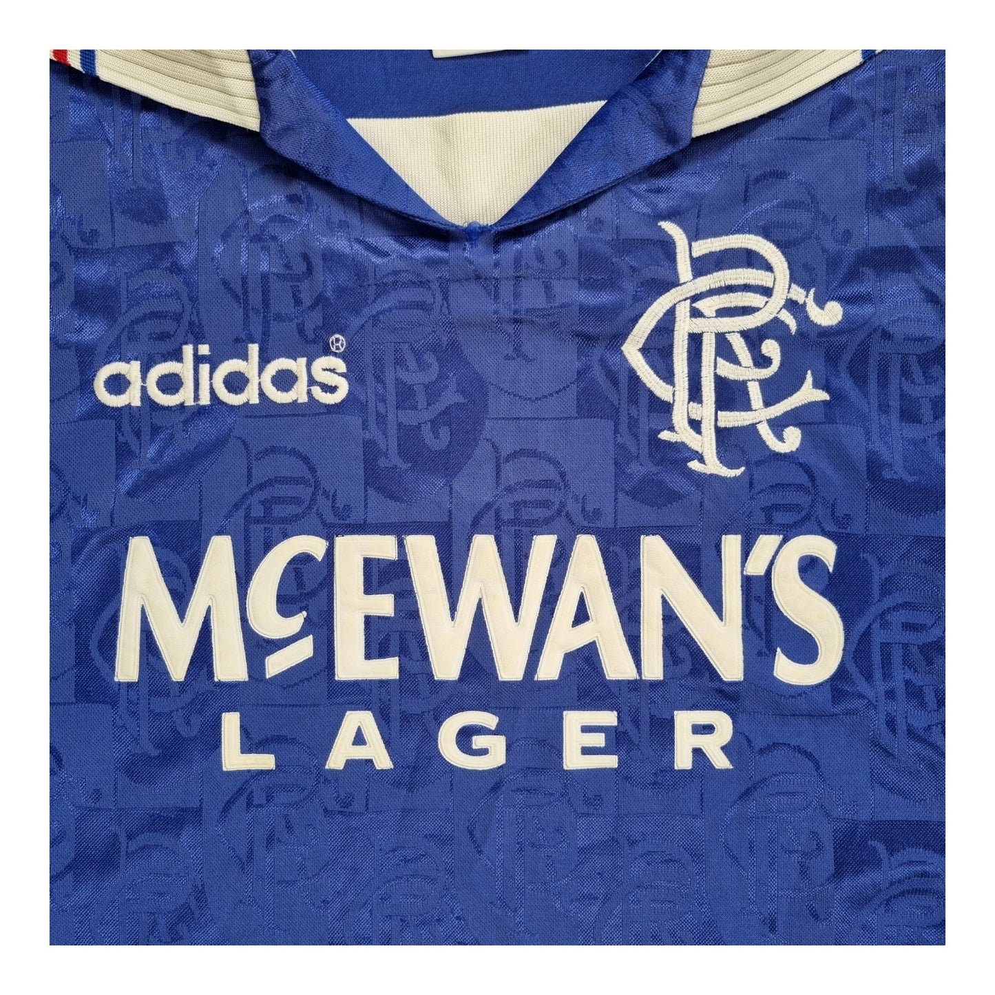 1996/97 Glasgow Rangers Home Football Shirt (L) Adidas