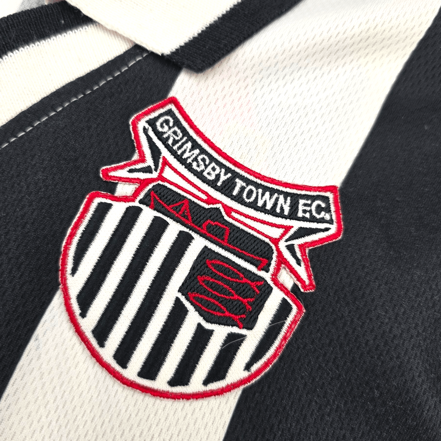 1996/97 Grimsby Town Home Football Shirt (M) Lotto