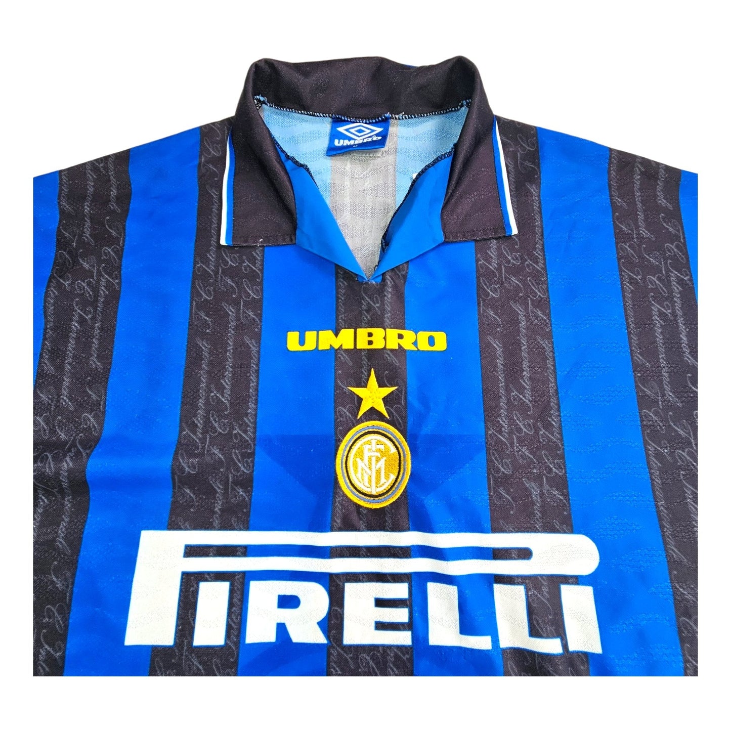 1996/97 Inter Milan Home Football Shirt (M) Umbro # 14 Winter