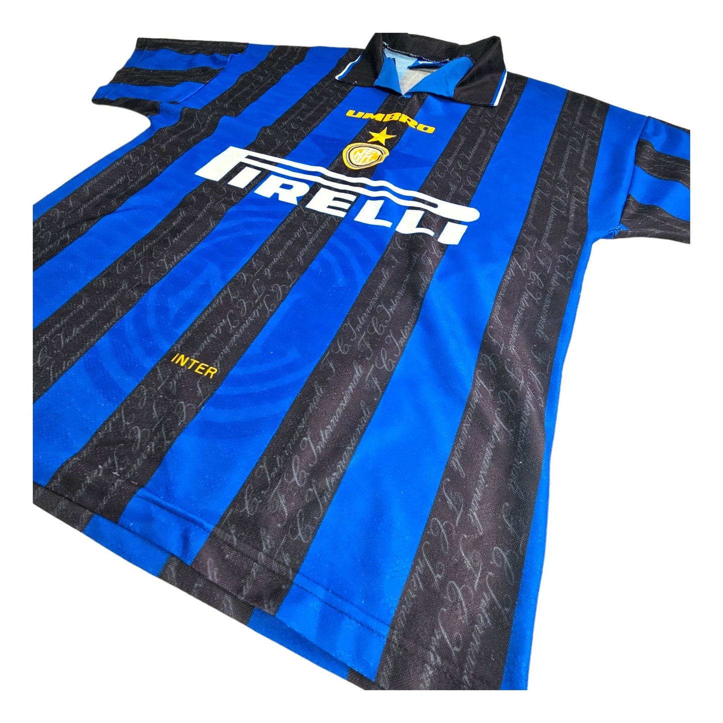 1996/97 Inter Milan Home Football Shirt (M) Umbro # 14 Winter