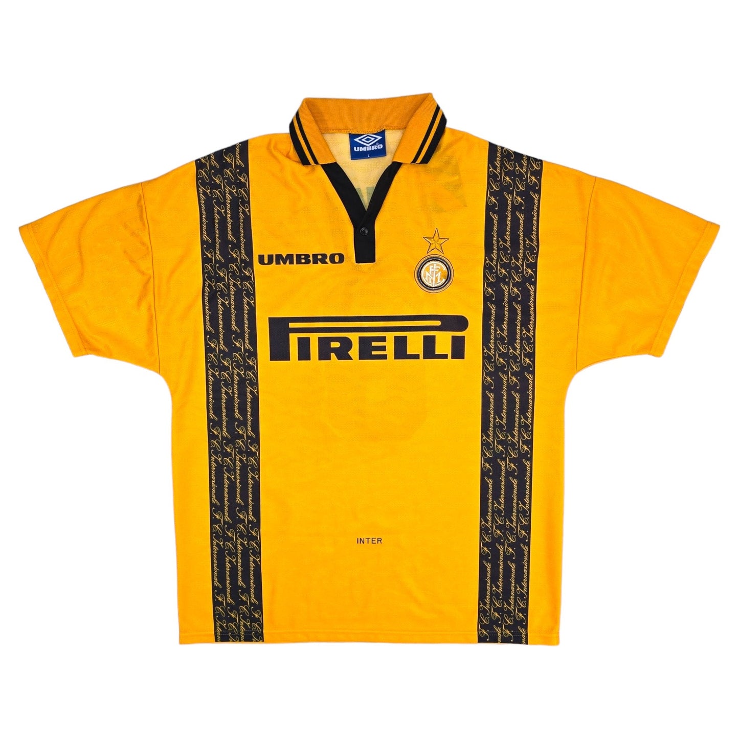 1996/97 Inter Milan Third Football Shirt (L) Umbro #6 Djorkaeff