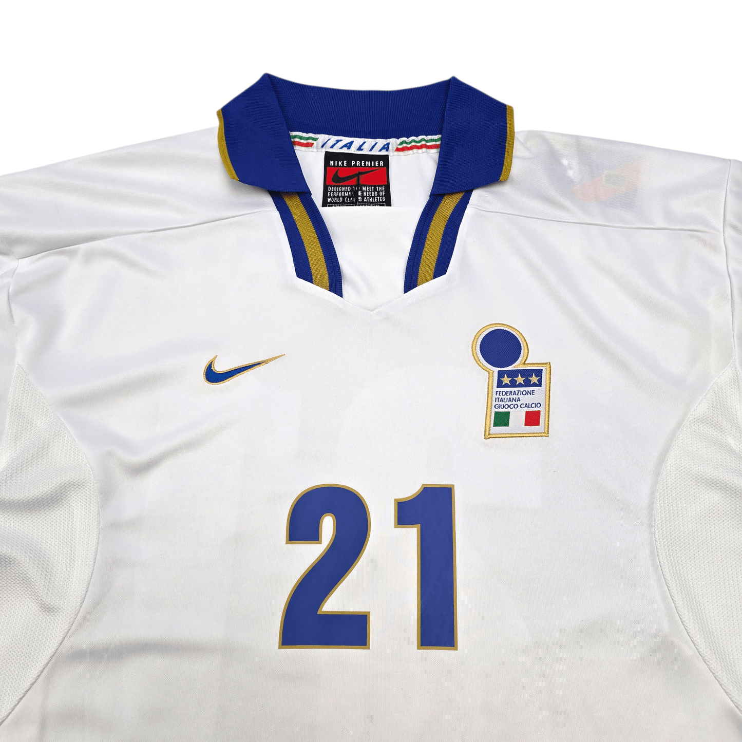 1996/97 Italy Away Football Shirt (2XL) Nike #21 Zola