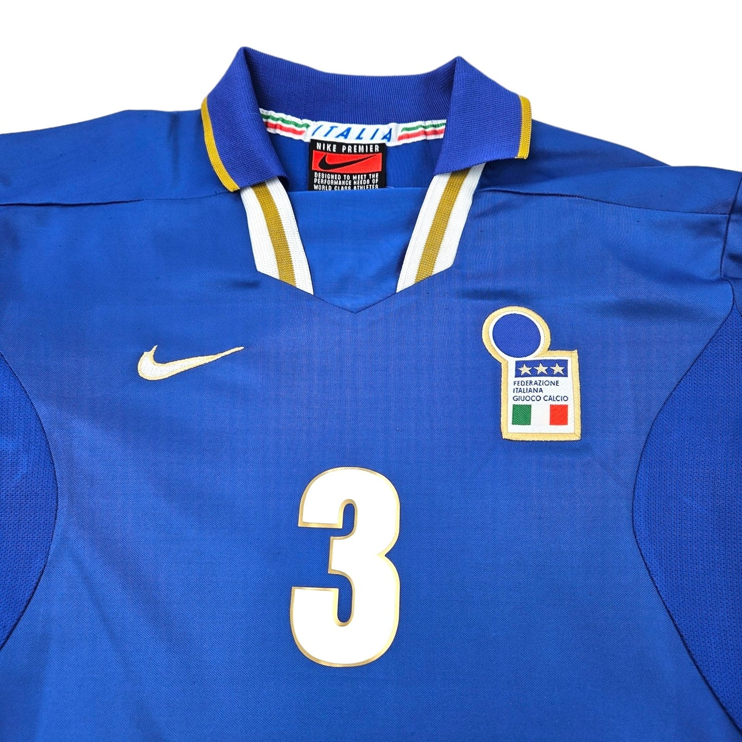 1996/97 Italy Home Football Shirt (M) Adidas #3 Maldini