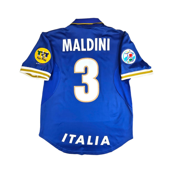 1996/97 Italy Home Football Shirt (M) Nike #3 Maldini