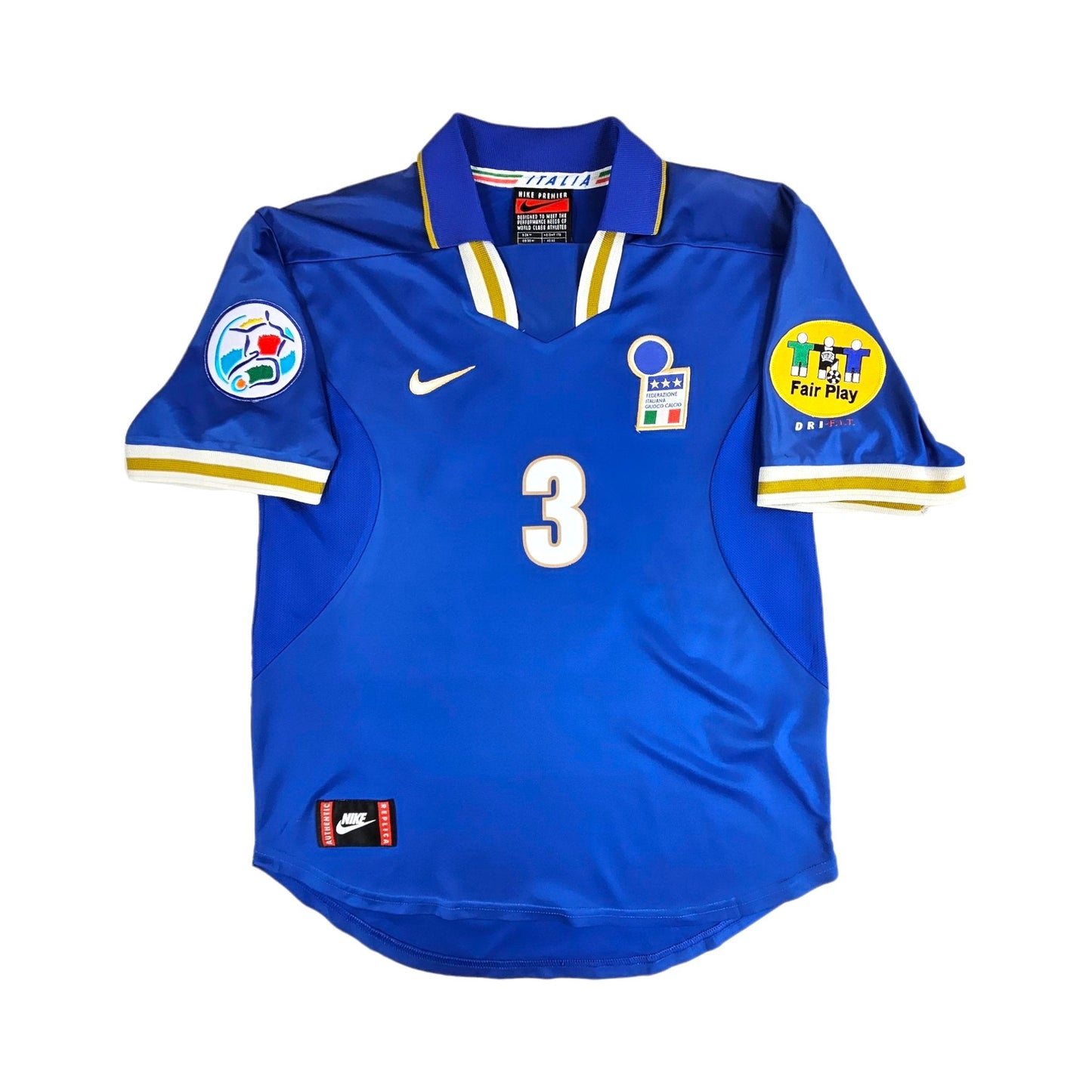 1996/97 Italy Home Football Shirt (M) Nike #3 Maldini