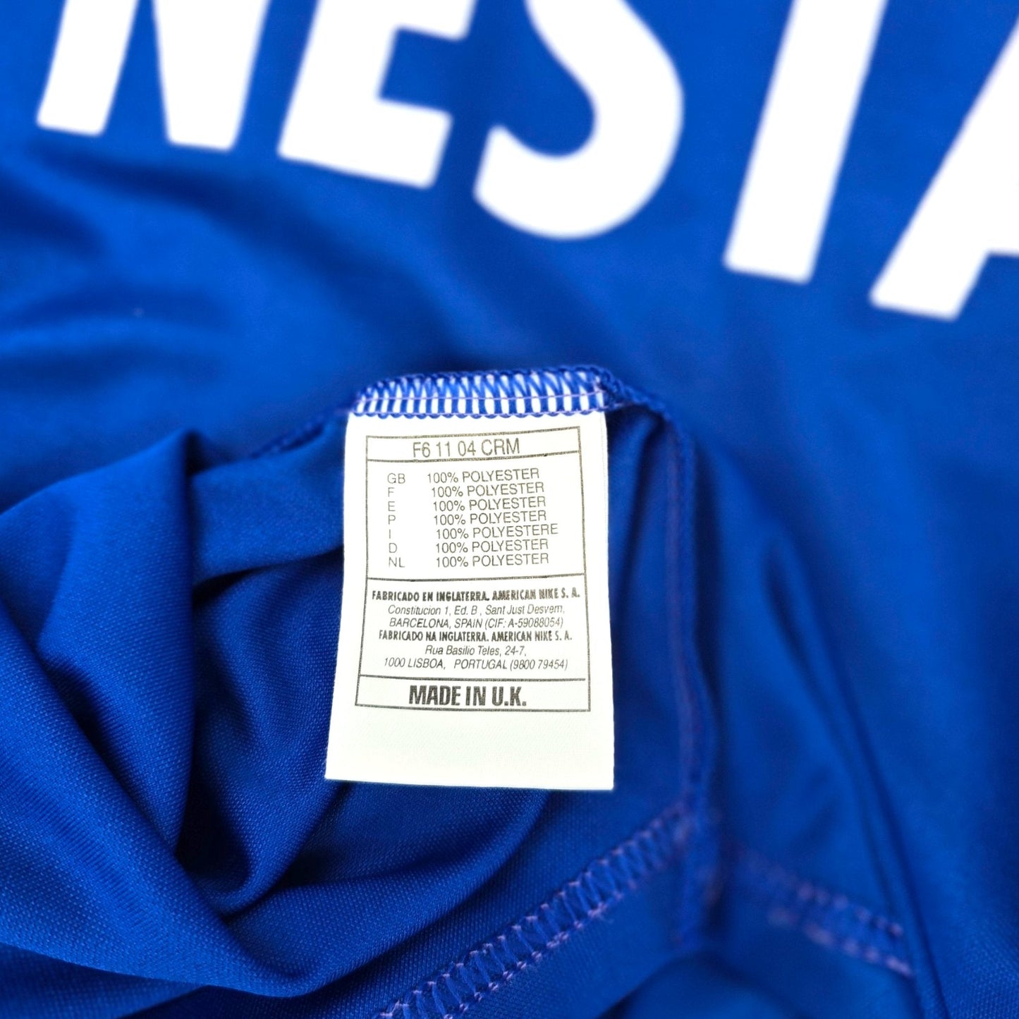 1996/97 Italy Home Football Shirt (M) Nike #6 Nesta (EURO 96)