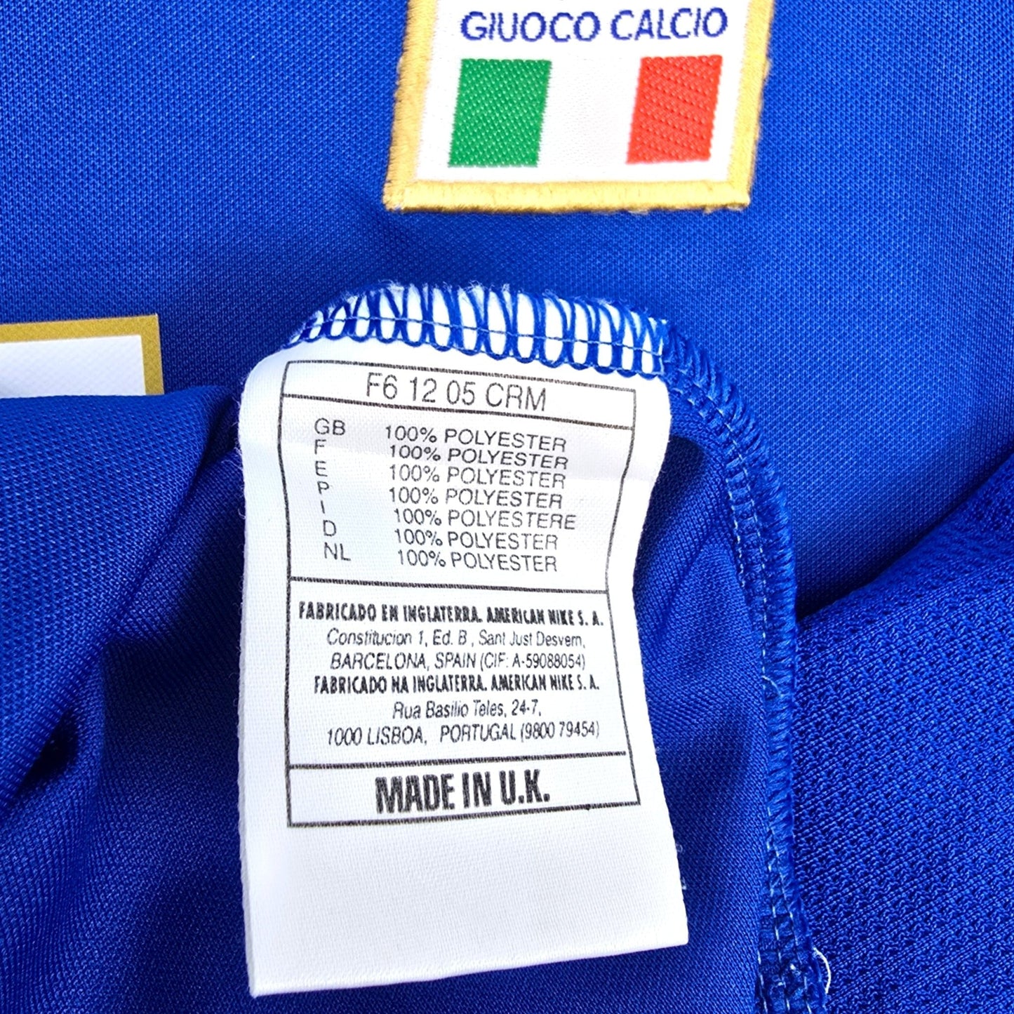 1996/97 Italy Home Football Shirt (XL) Nike #21 Zola