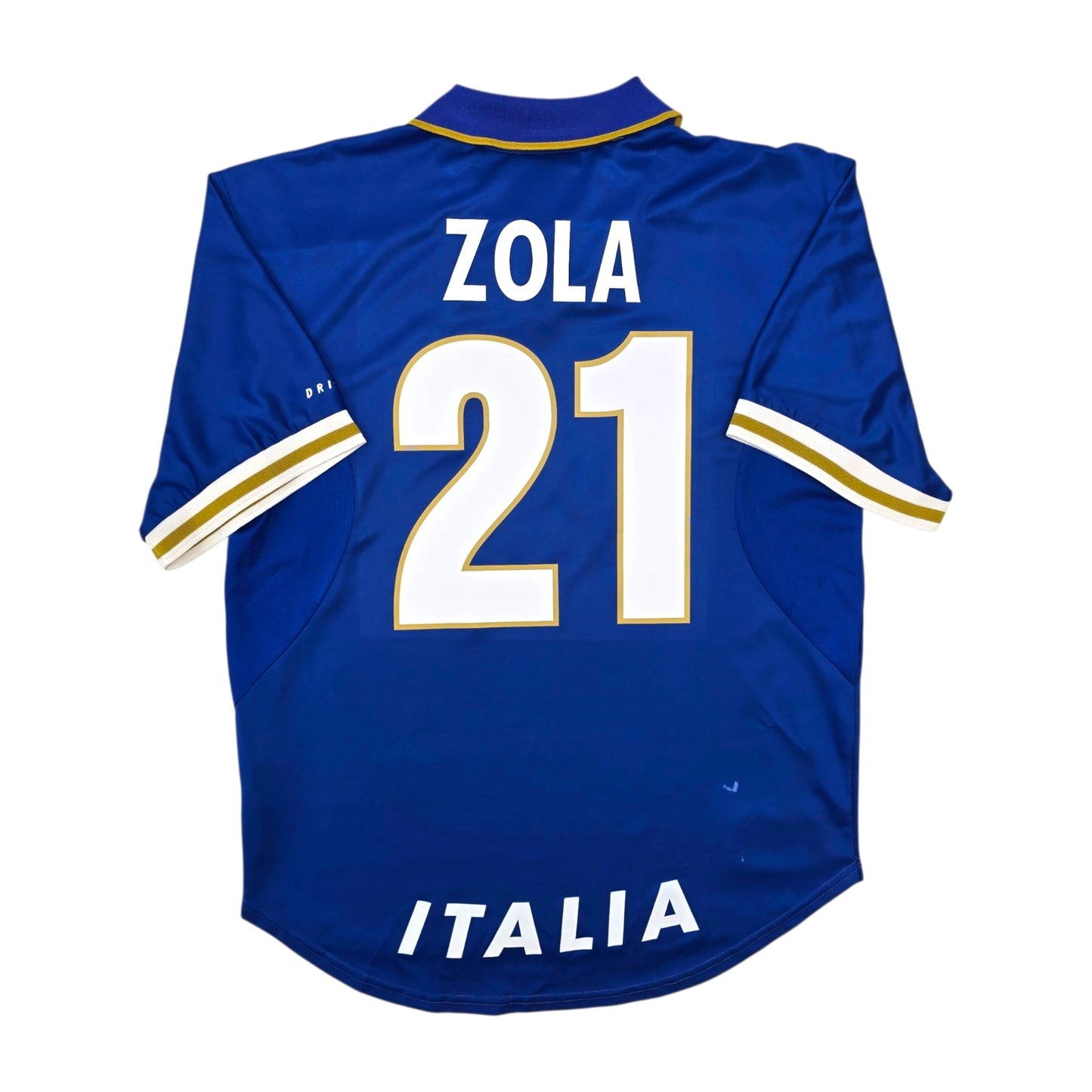 1996/97 Italy Home Football Shirt (XL) Nike #21 Zola