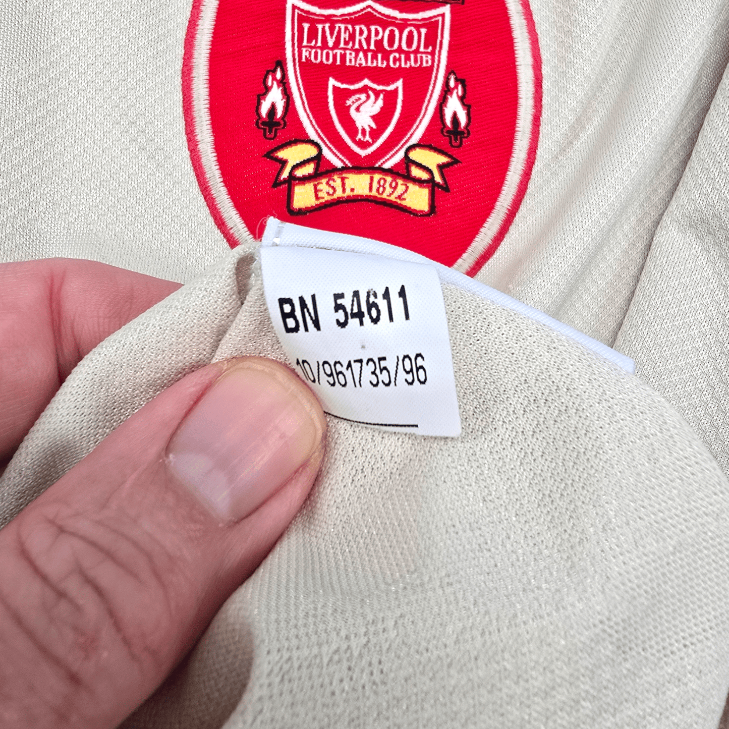1996/97 Liverpool Away Football Shirt (XL) Reebok #7 McManaman