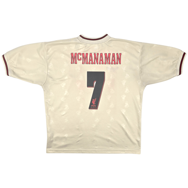 1996/97 Liverpool Away Football Shirt (XL) Reebok #7 McManaman