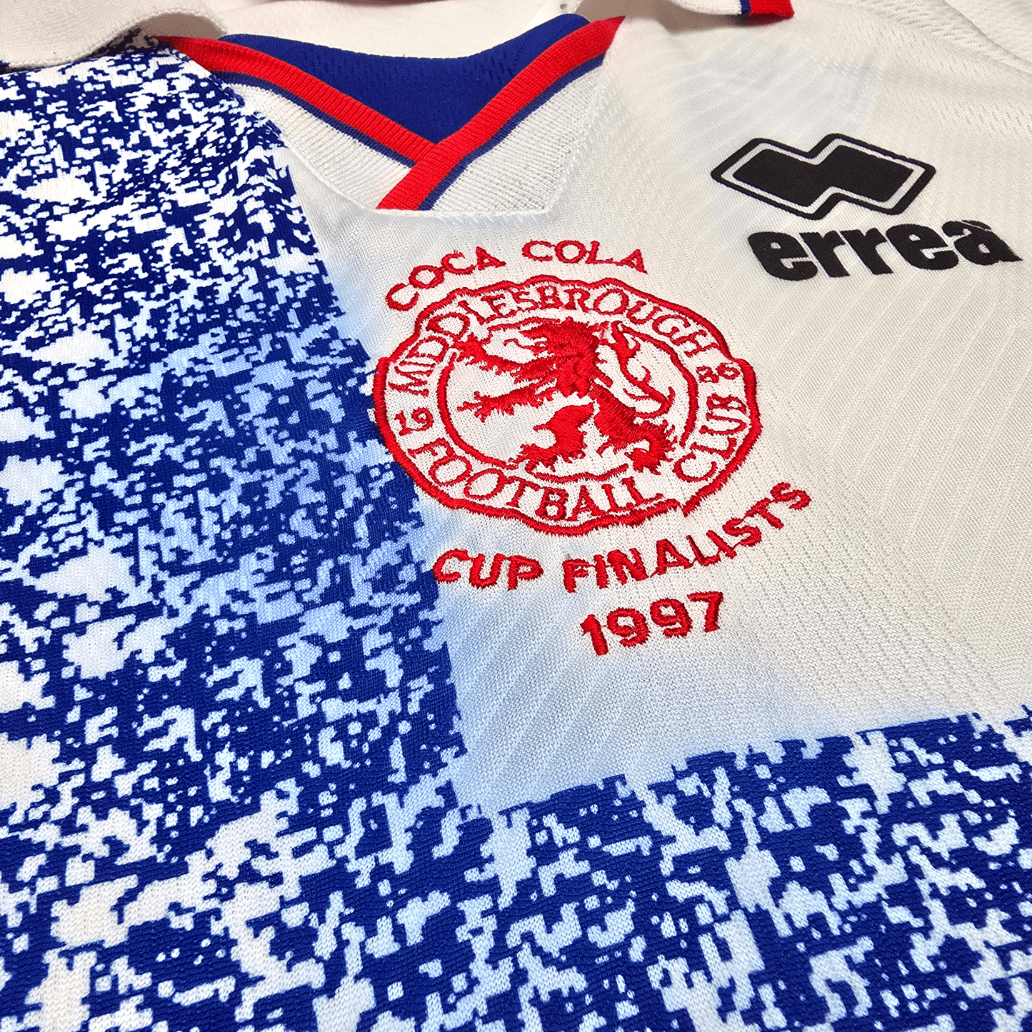 1996/97 Middlesbrough Away Football Shirt (XL) Errea (Coca Cola Cup 1997)
