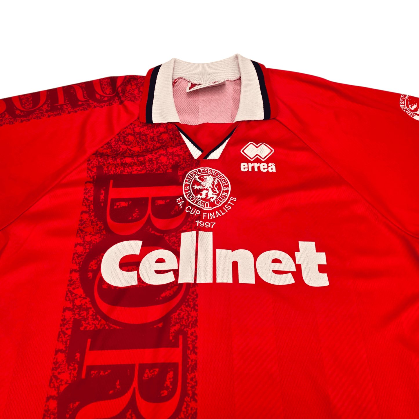 1996/97 Middlesbrough Home Football Shirt (XL) Errea #10 Juninho (FA Cup Finalists 1997)