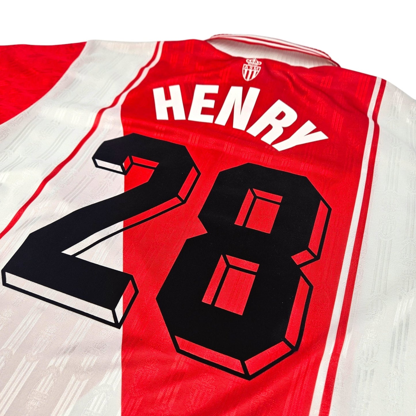 1996/97 Monaco Home Football Shirt (XL) Adidas #28 Henry
