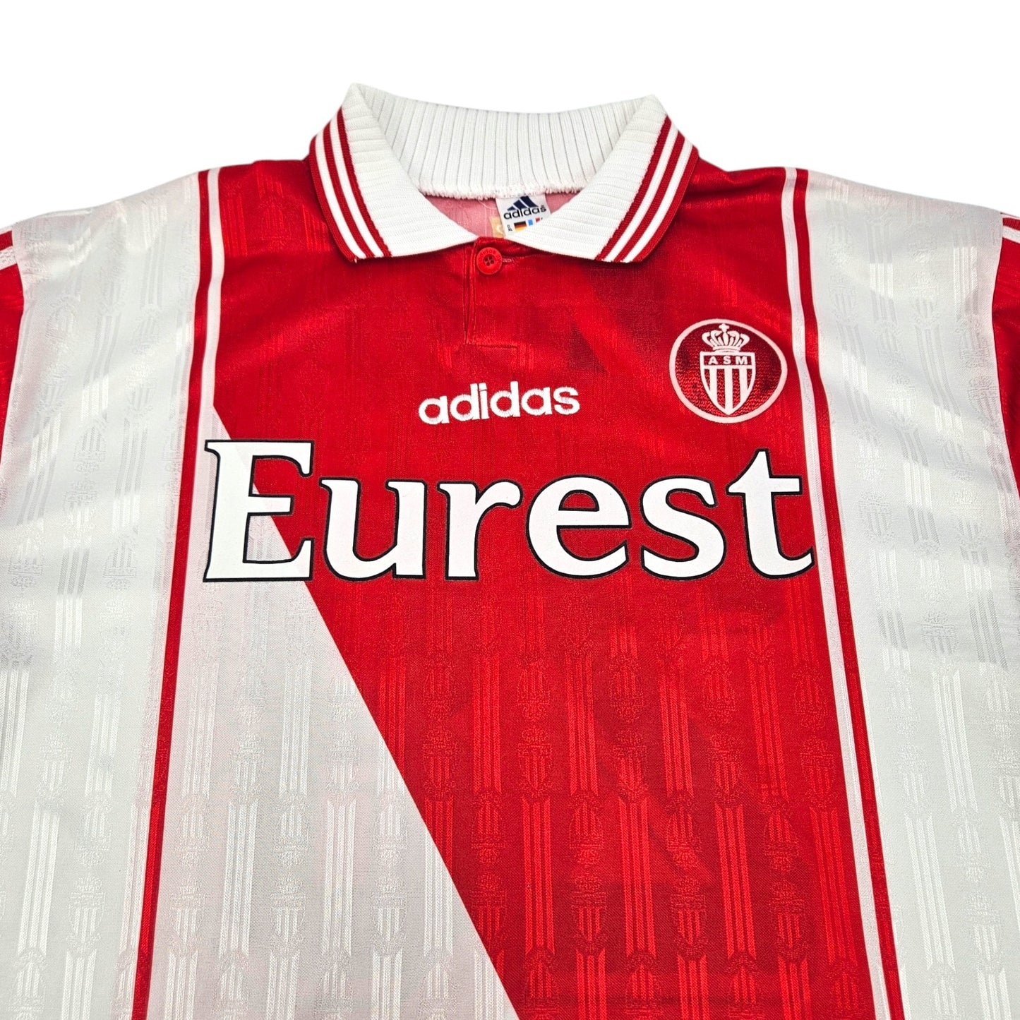 1996/97 Monaco Home Football Shirt (XL) Adidas #28 Henry