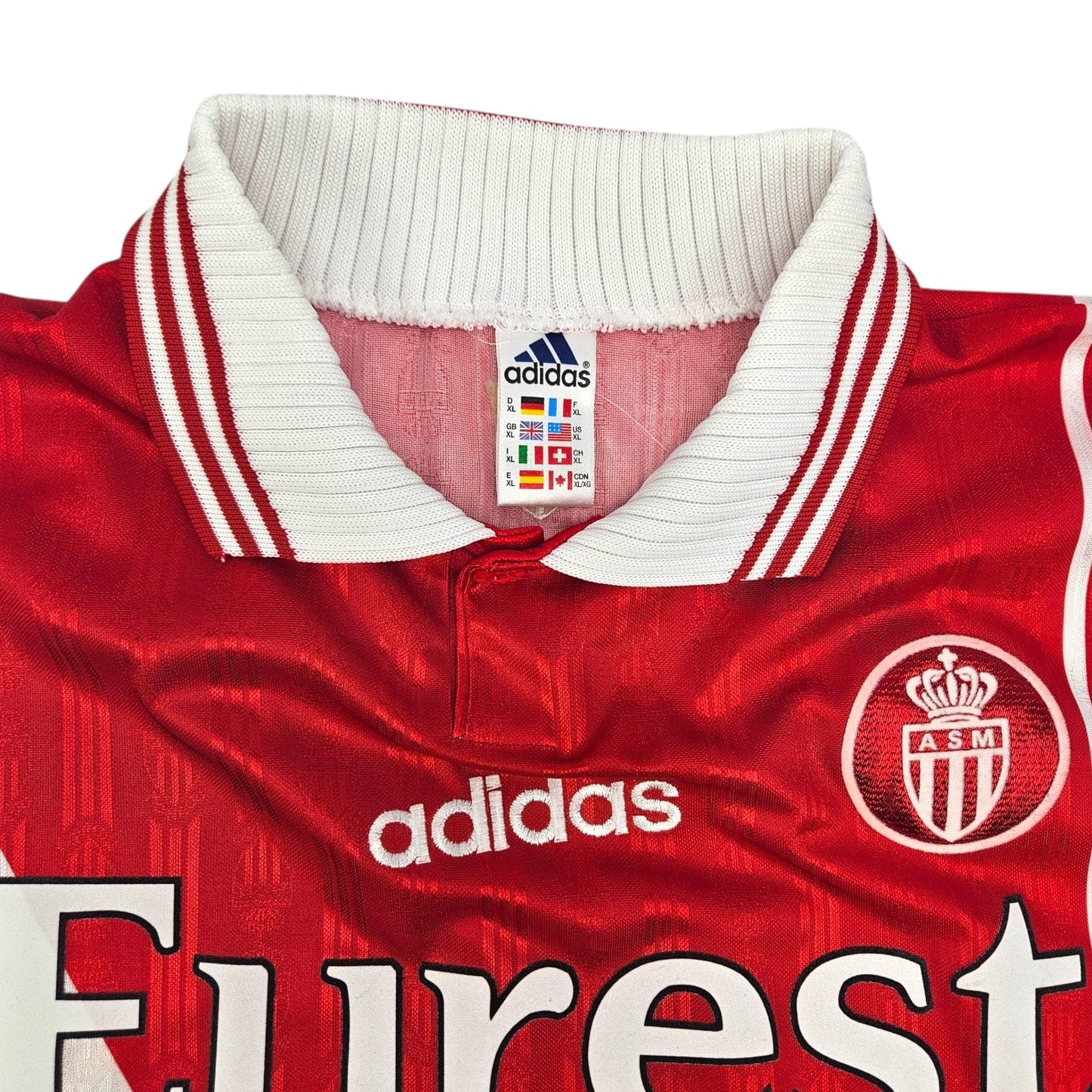1996/97 Monaco Home Football Shirt (XL) Adidas #28 Henry