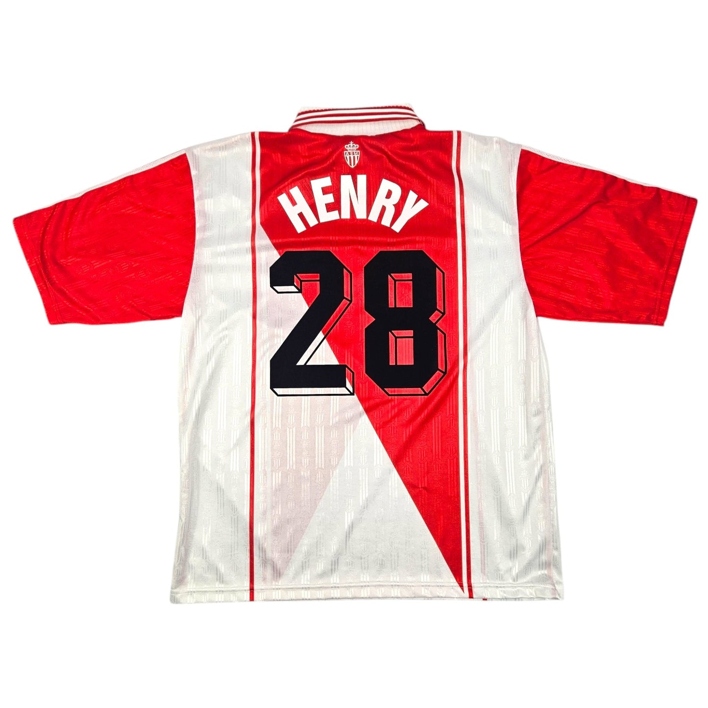 1996/97 Monaco Home Football Shirt (XL) Adidas #28 Henry
