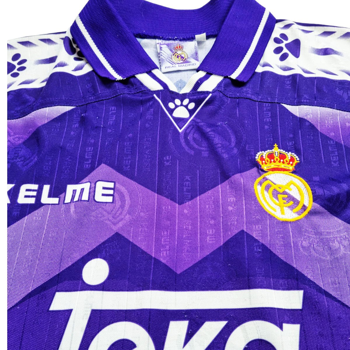 1996/97 Real Madrid Away Football Shirt (M) Kelme