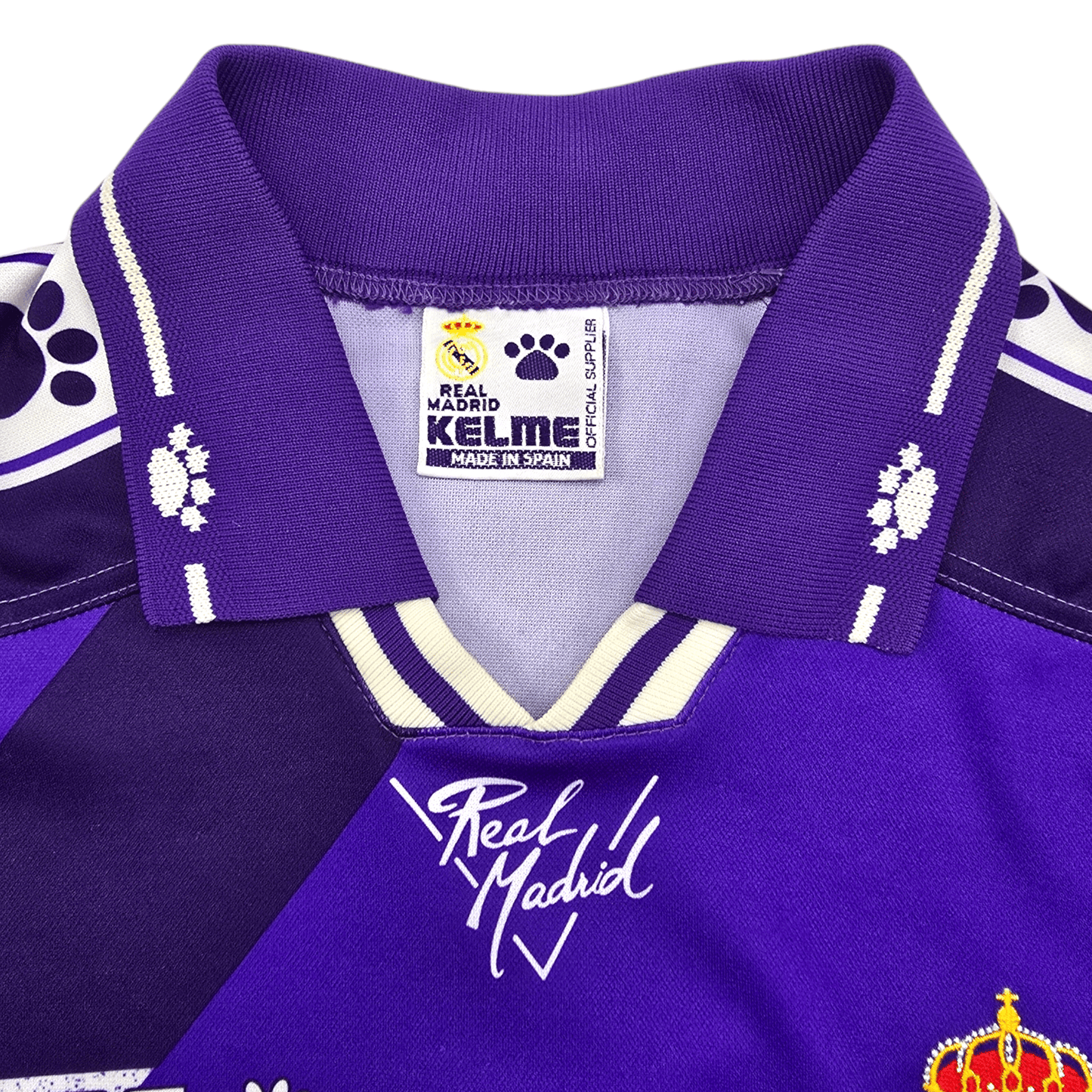 1995/96 Real Madrid Away Football Shirt (M) Kelme