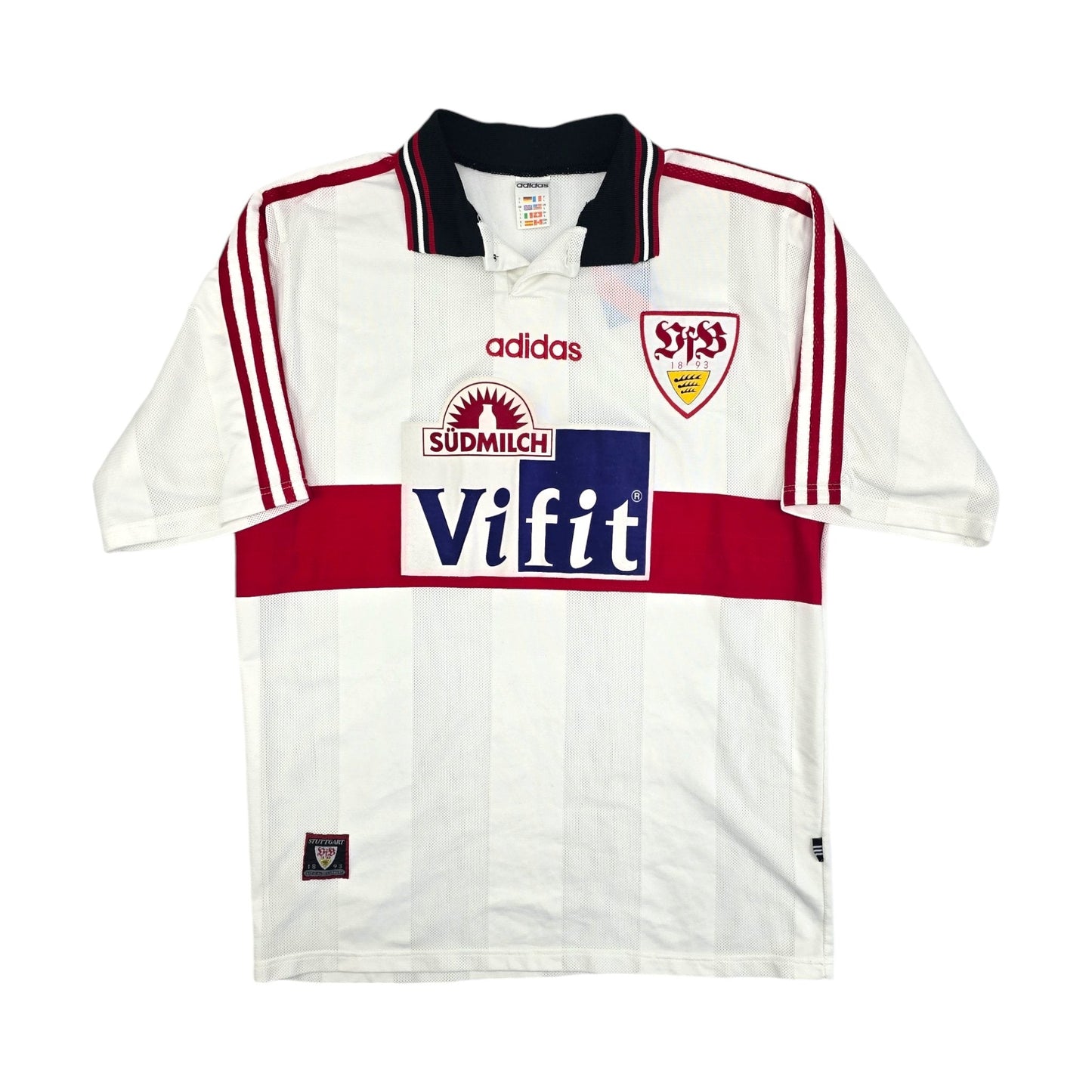 1996/97 Stuttgart Home Football Shirt (L) Adidas