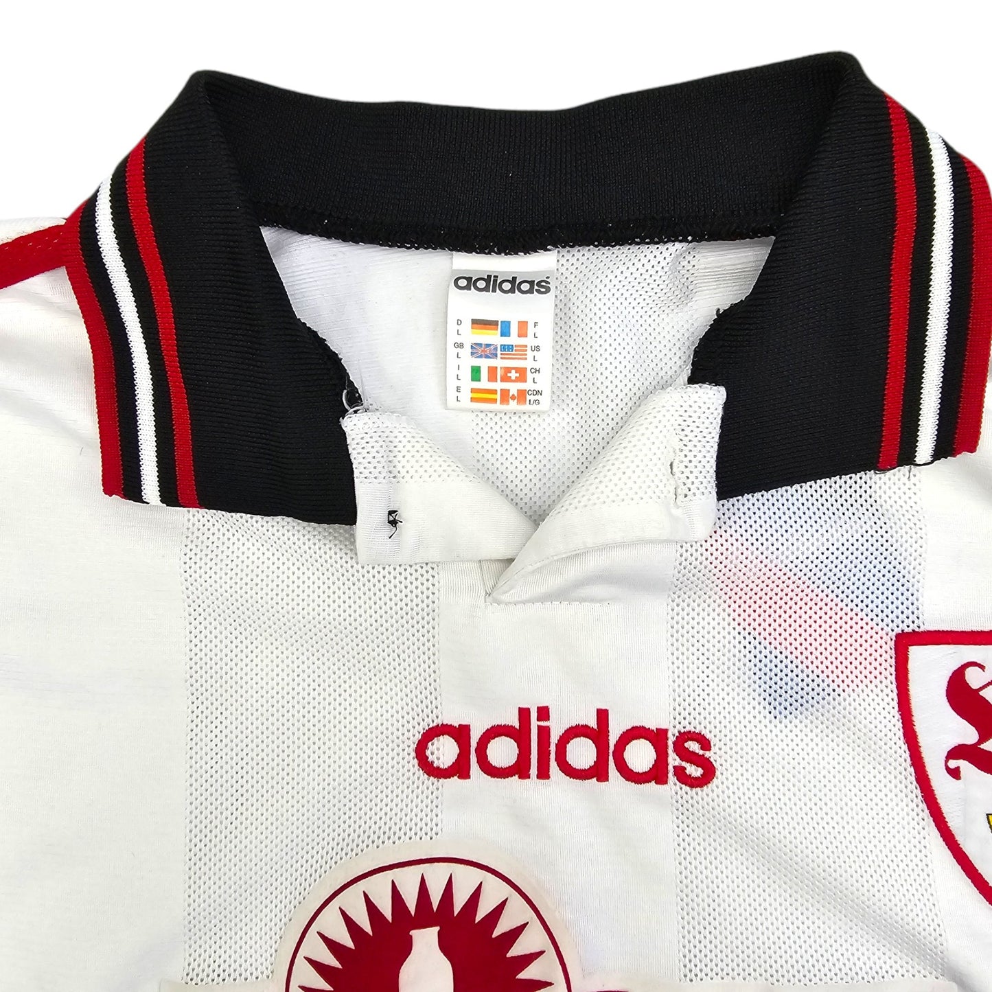 1996/97 Stuttgart Home Football Shirt (L) Adidas