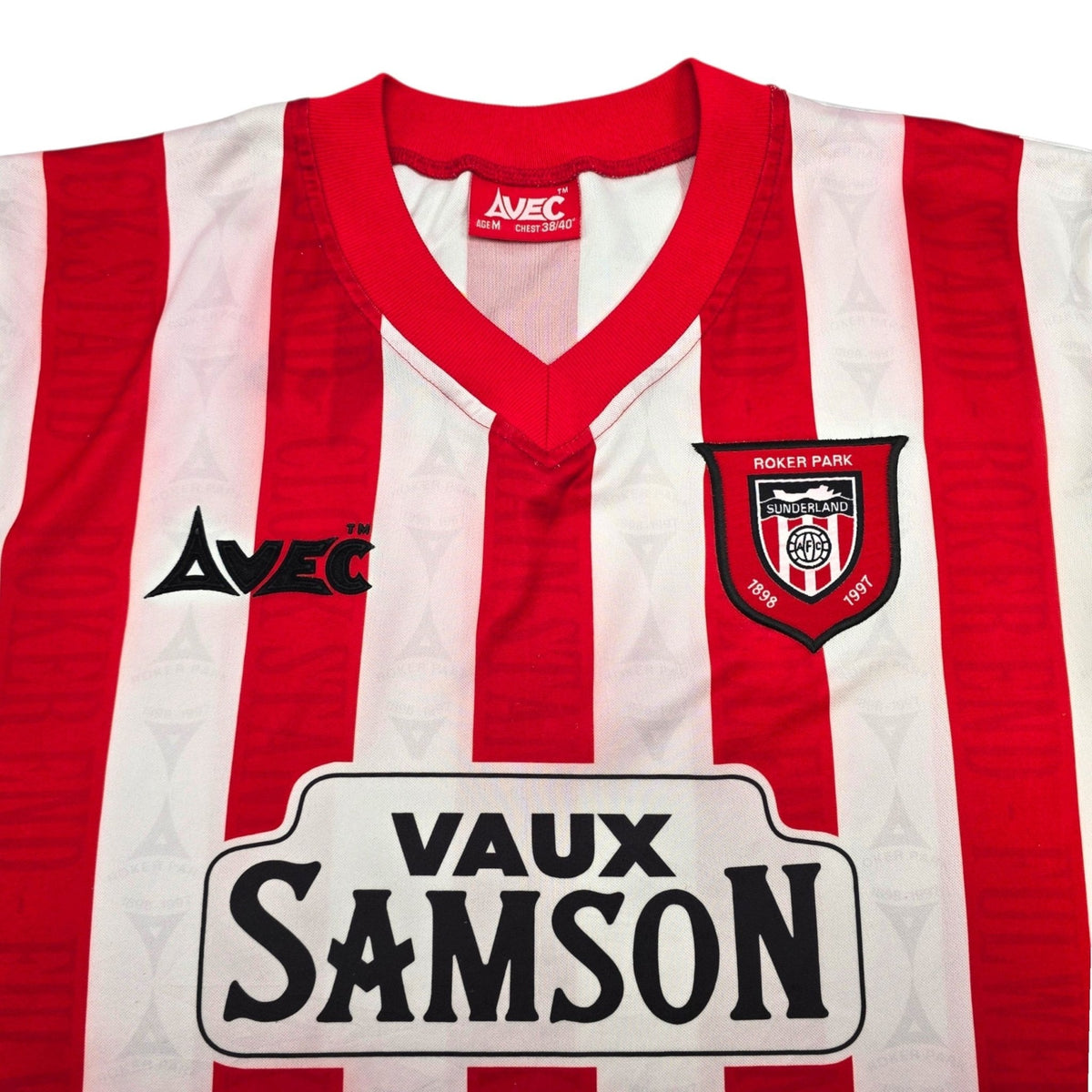 1996/97 Sunderland Home Football Shirt (M) Avec