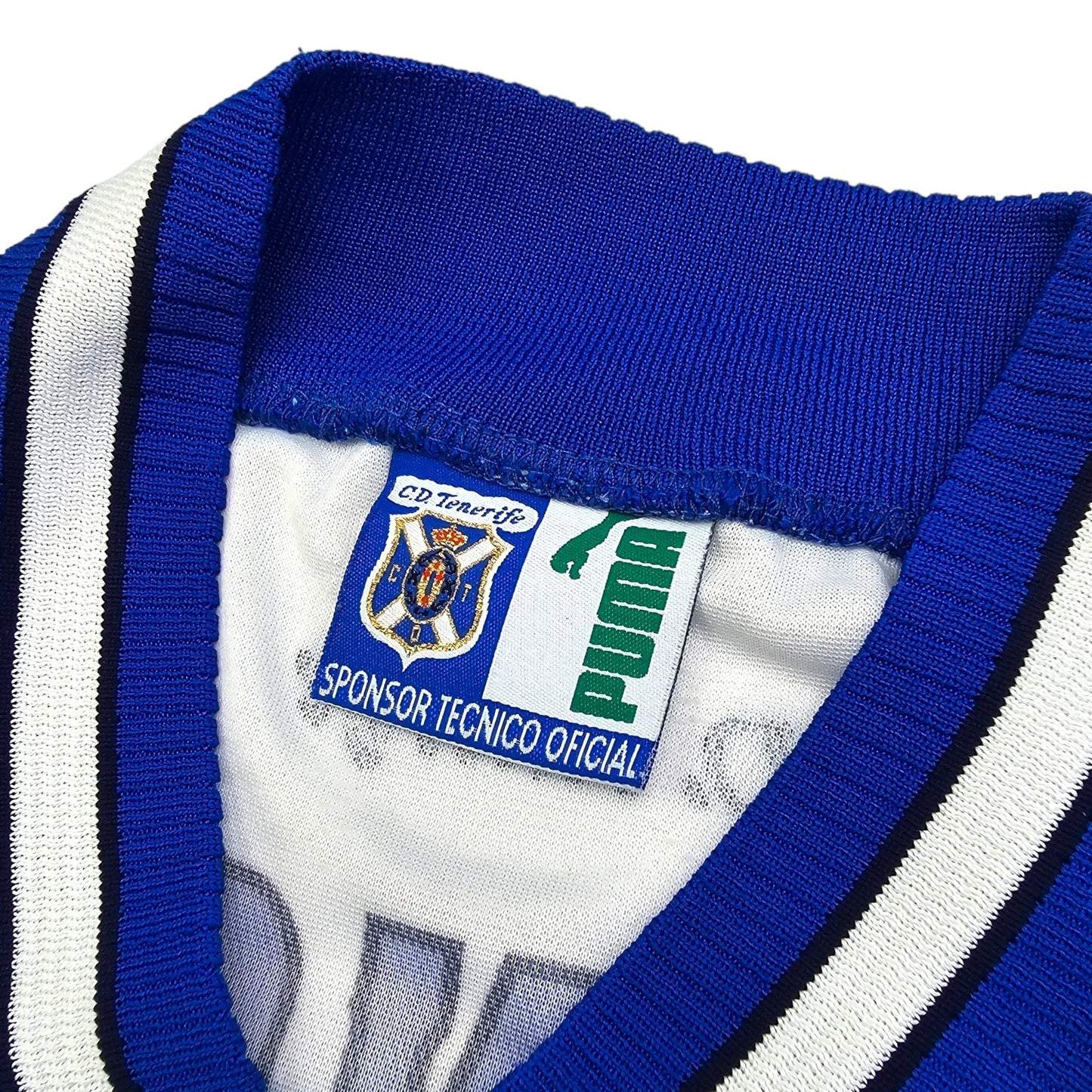1996/97 Tenerife Home Football Shirt (2XL) Puma #6 Jakanovic (Match Worn)