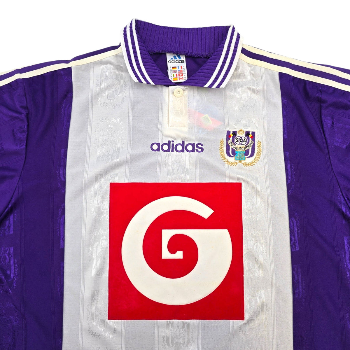 1996/98 Anderlecht Home Football Shirt (XL) Adidas