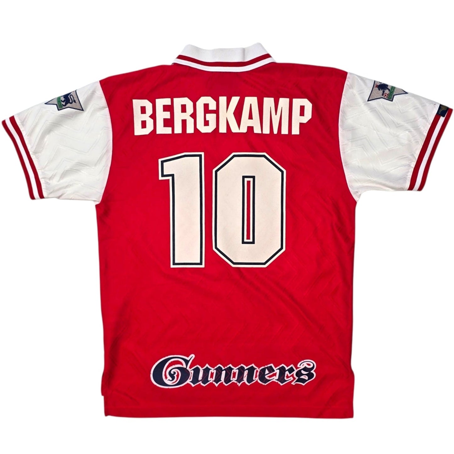 1996/98 Arsenal Home Football Shirt (M) Nike #10 Bergkamp