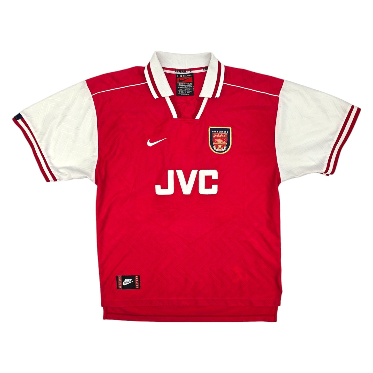 1996/98 Arsenal Home Football Shirt (XL) Nike #8 Wright