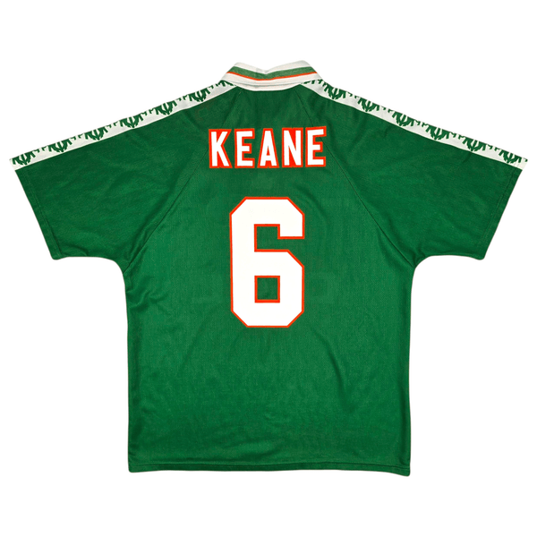 1996/98 Ireland Home Football Shirt (L) Umbro #6 Keane