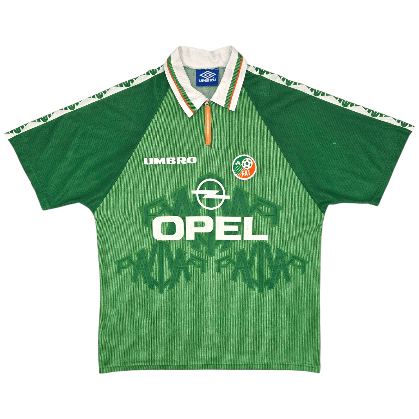 1996/98 Ireland Home Football Shirt (L) Umbro #6 Keane