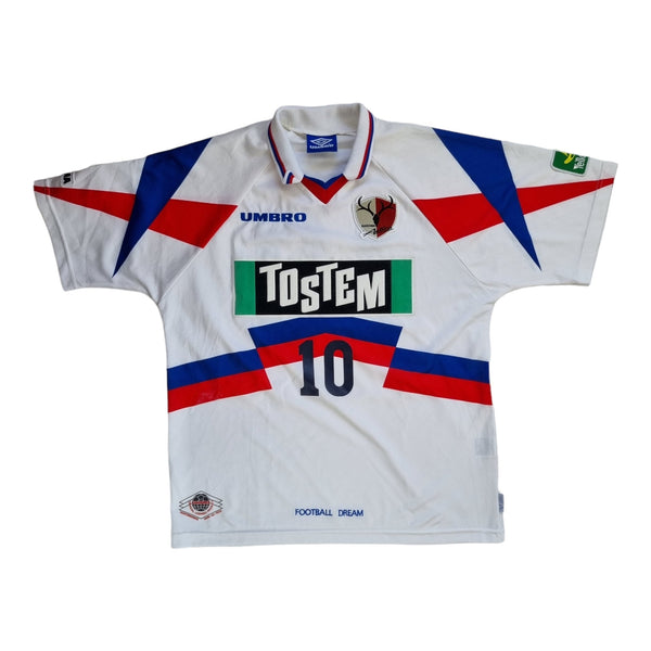 1996/98 Kashima Antlers Away Football Shirt (L) Umbro # 10