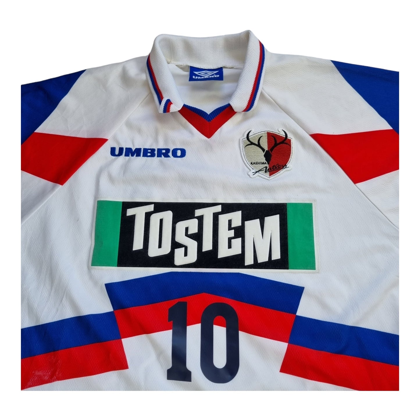 1996/98 Kashima Antlers Away Football Shirt (L) Umbro # 10