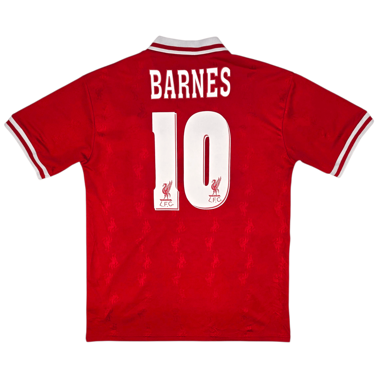 1996/98 Liverpool Home Football Shirt (L) Reebok #10 Barnes