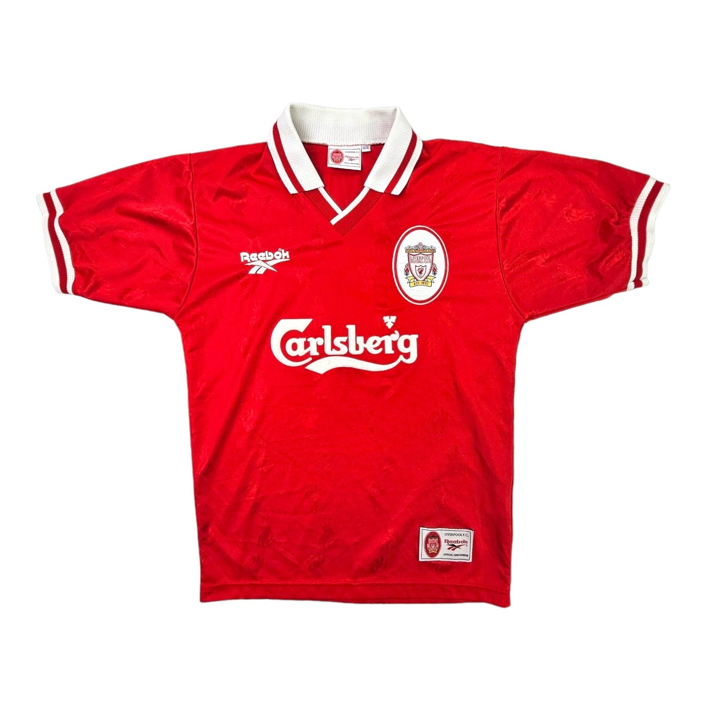 1996/98 Liverpool Home Football Shirt (M) Reebok #9 Fowler
