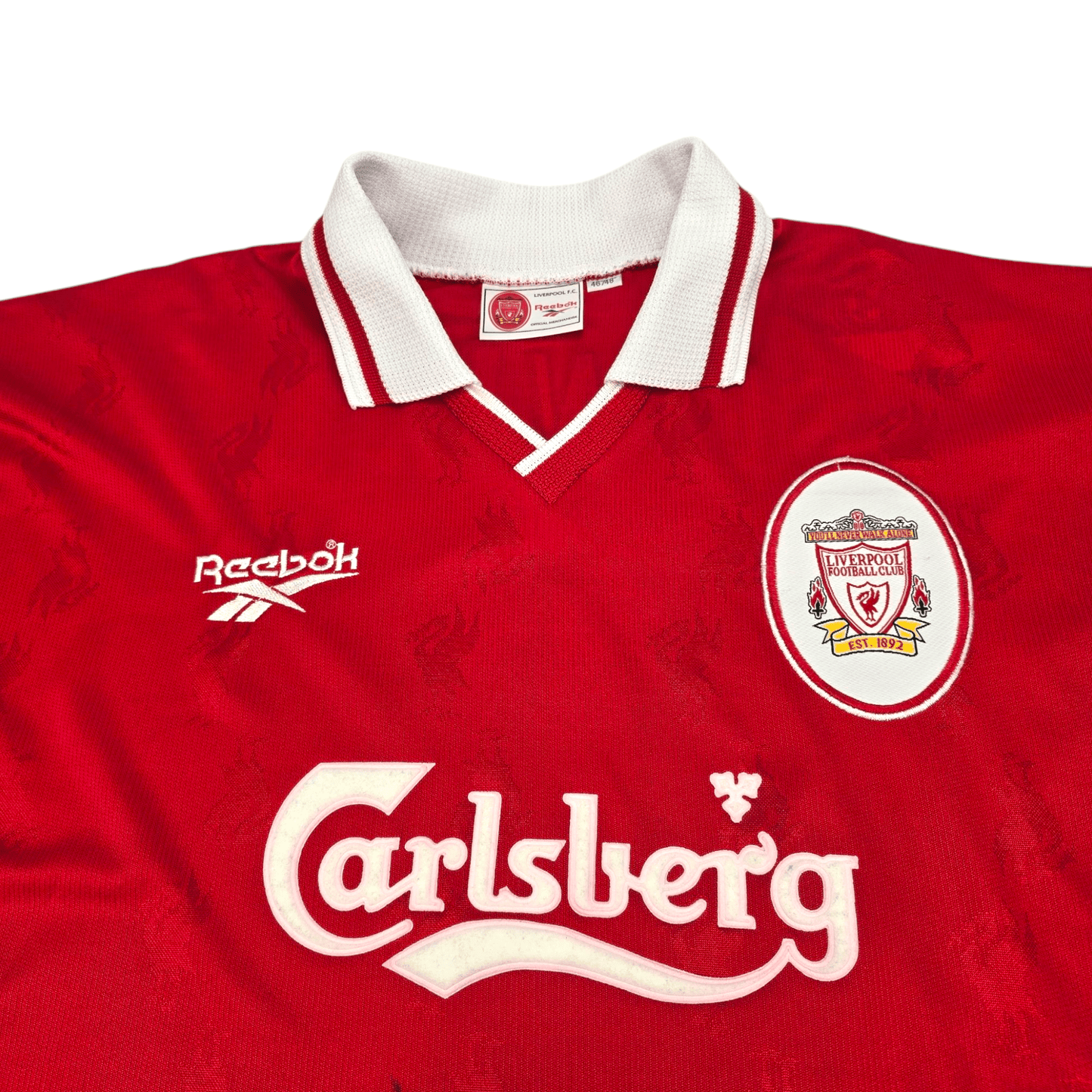 1996/98 Liverpool Home Football Shirt (XL) Reebok #9 Fowler