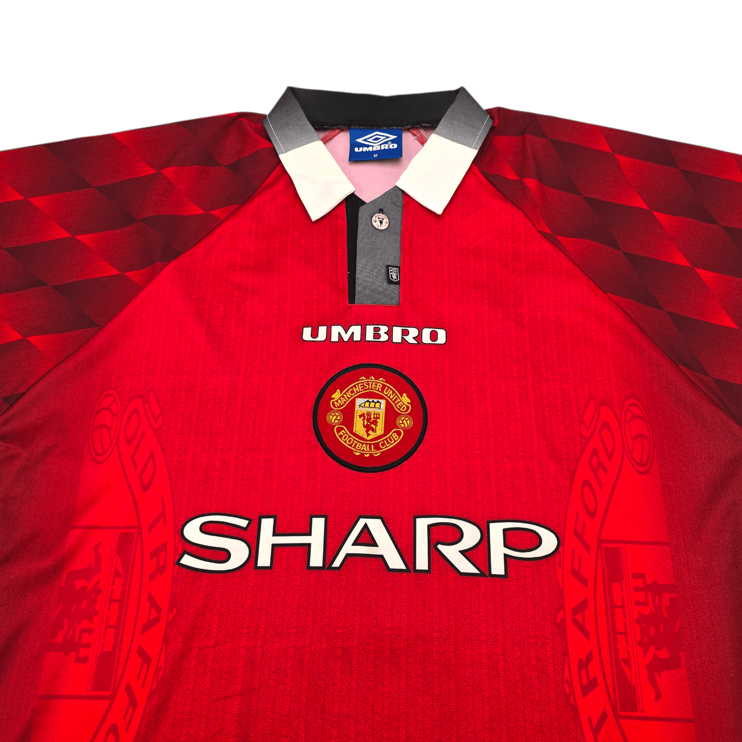 1996/98 Manchester United Home Football Shirt (M) Umbro #7 Cantona