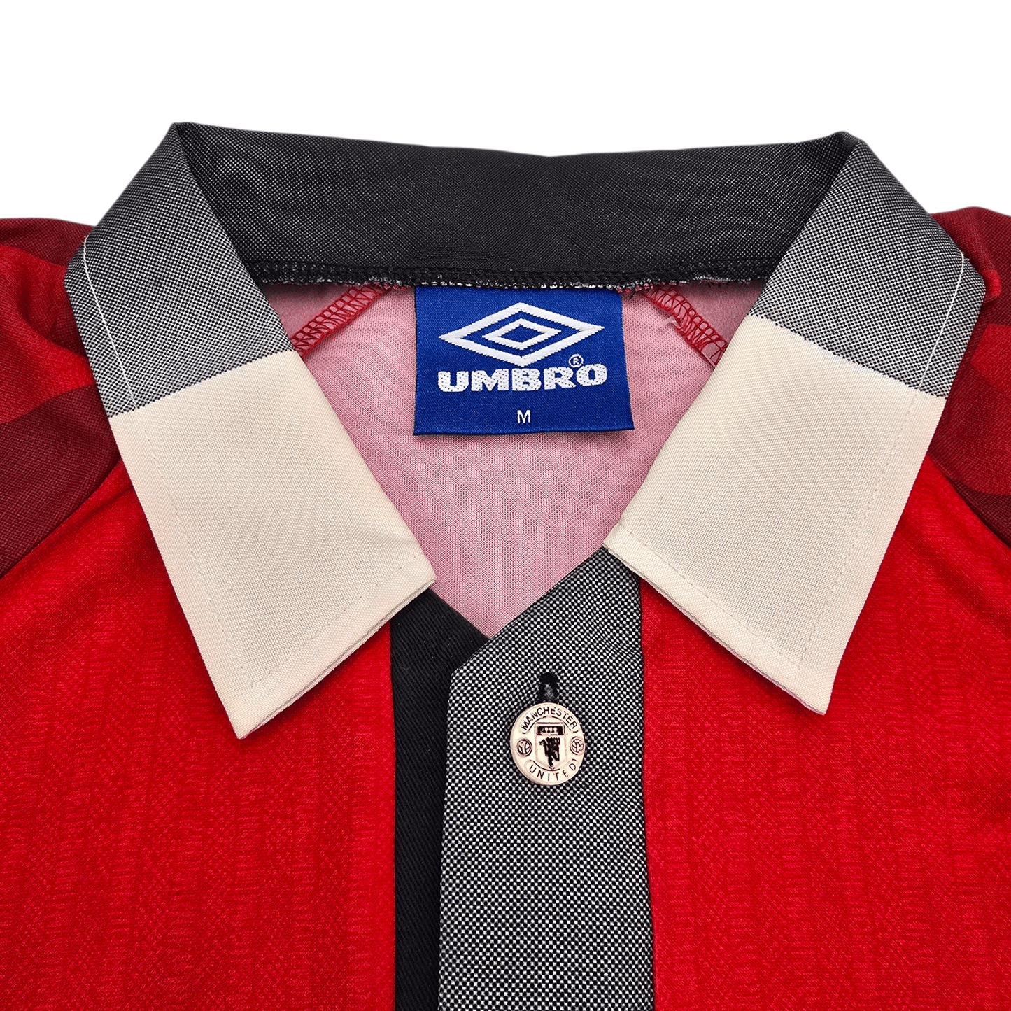 1996/98 Manchester United Home Football Shirt (M) Umbro #7 Cantona