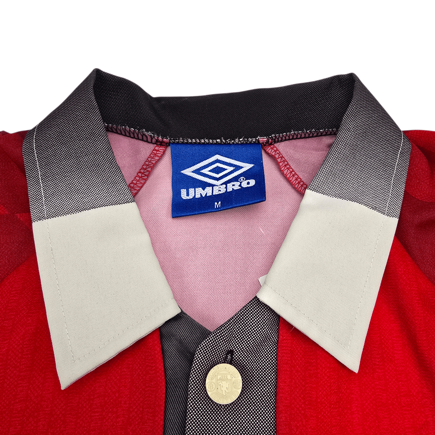 1996/98 Manchester United Home Football Shirt (M) Umbro