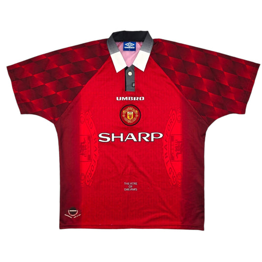 1996/98 Manchester United Home Football Shirt (XL) Umbro