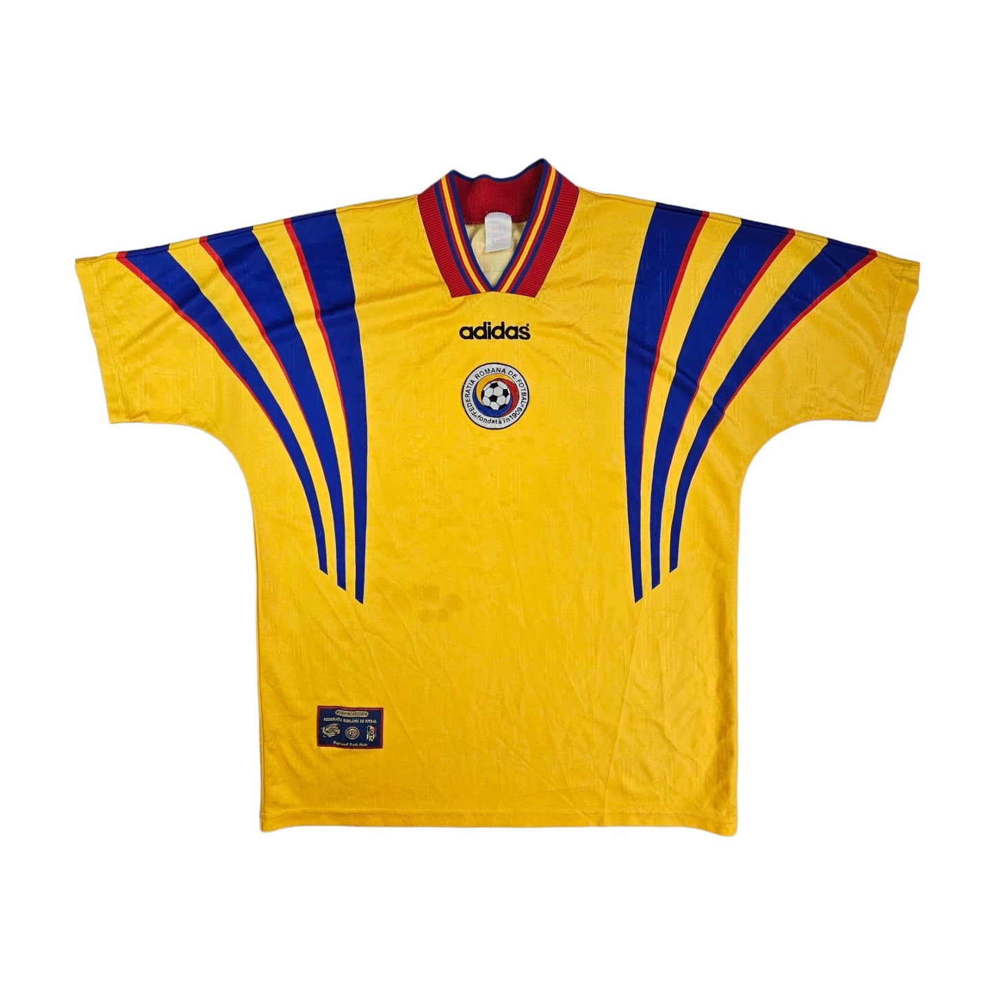 1996/98 Romania Home Football Shirt (L) Adidas