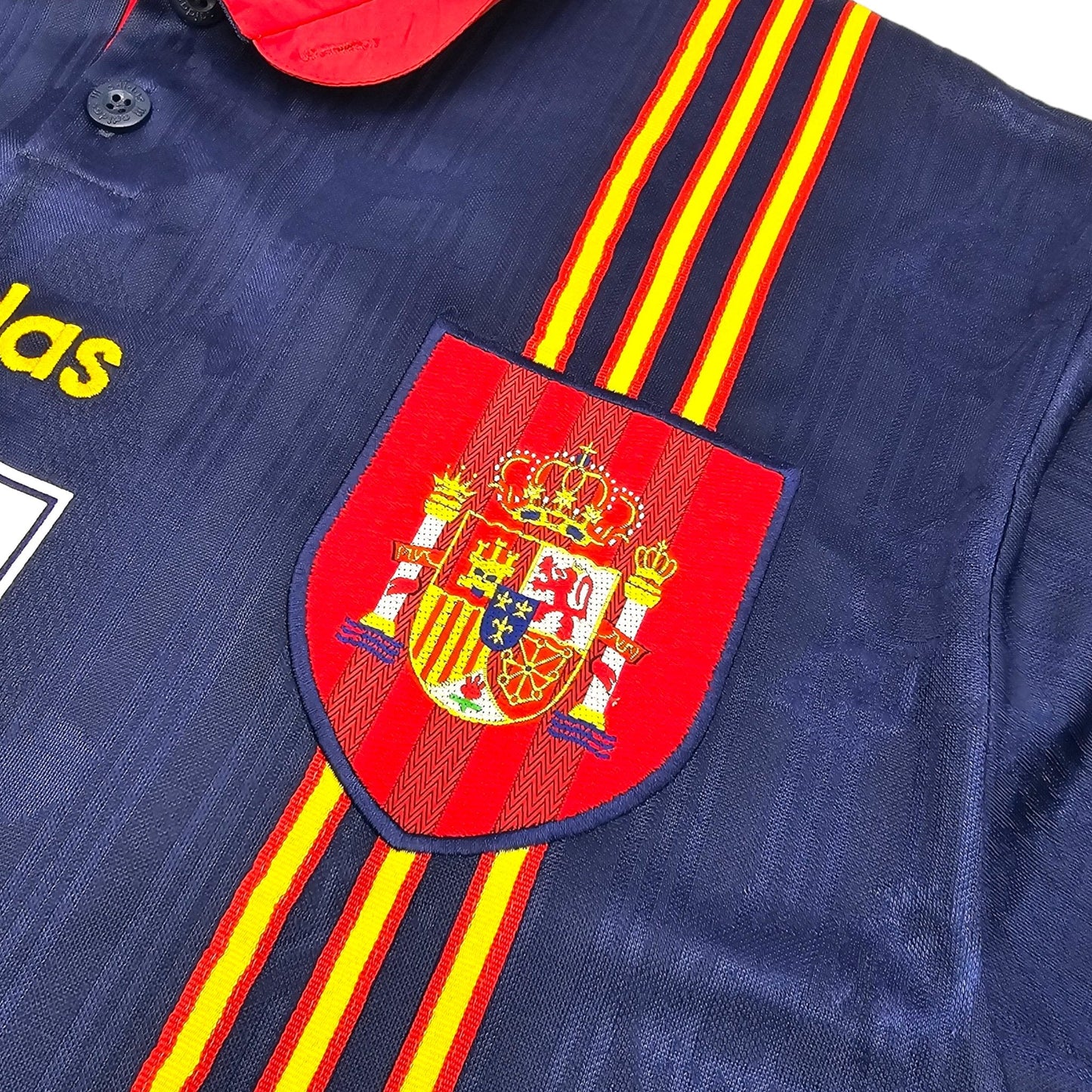 1996/98 Spain Away Football Shirt (L) Adidas #21 Enrique