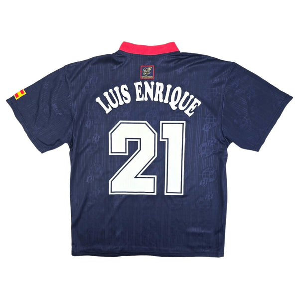 1996/98 Spain Away Football Shirt (L) Adidas #21 Enrique
