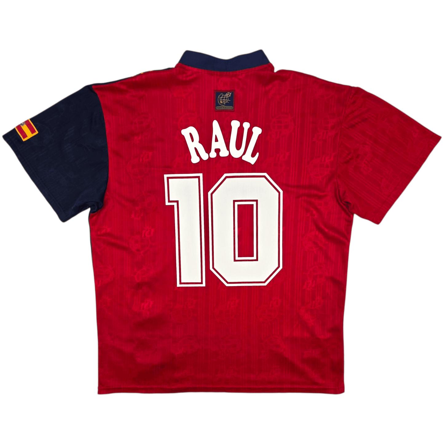 1996/98 Spain Home Football Shirt (L) Adidas #10 Raul