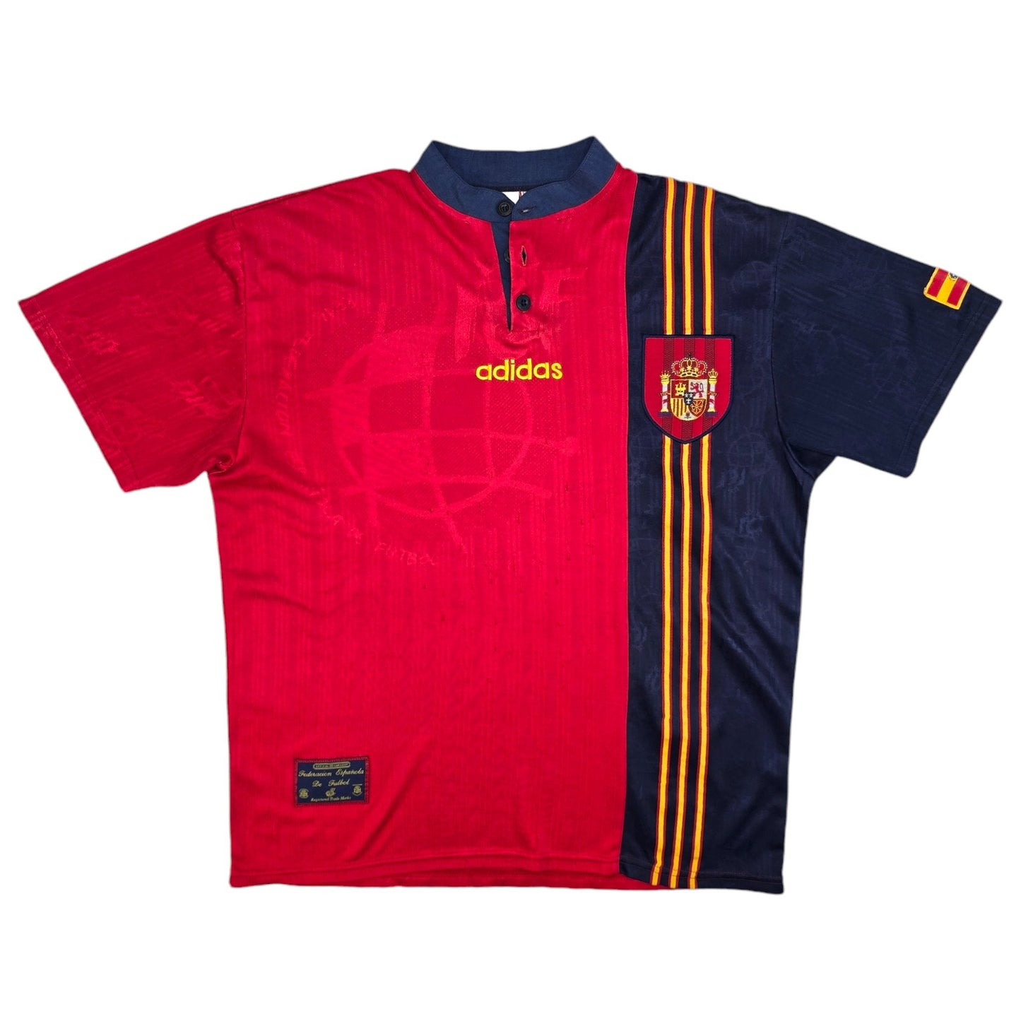 1996/98 Spain Home Football Shirt (L) Adidas