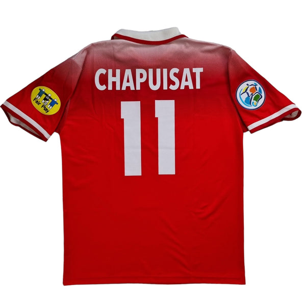 1996/98 Switzerland Home Football Shirt (L) Lotto #11 Chapuisat
